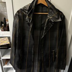Zara plaid, slightly transparent raincoat